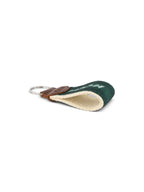 Woven Key Ring in green, view 2 #color_Green