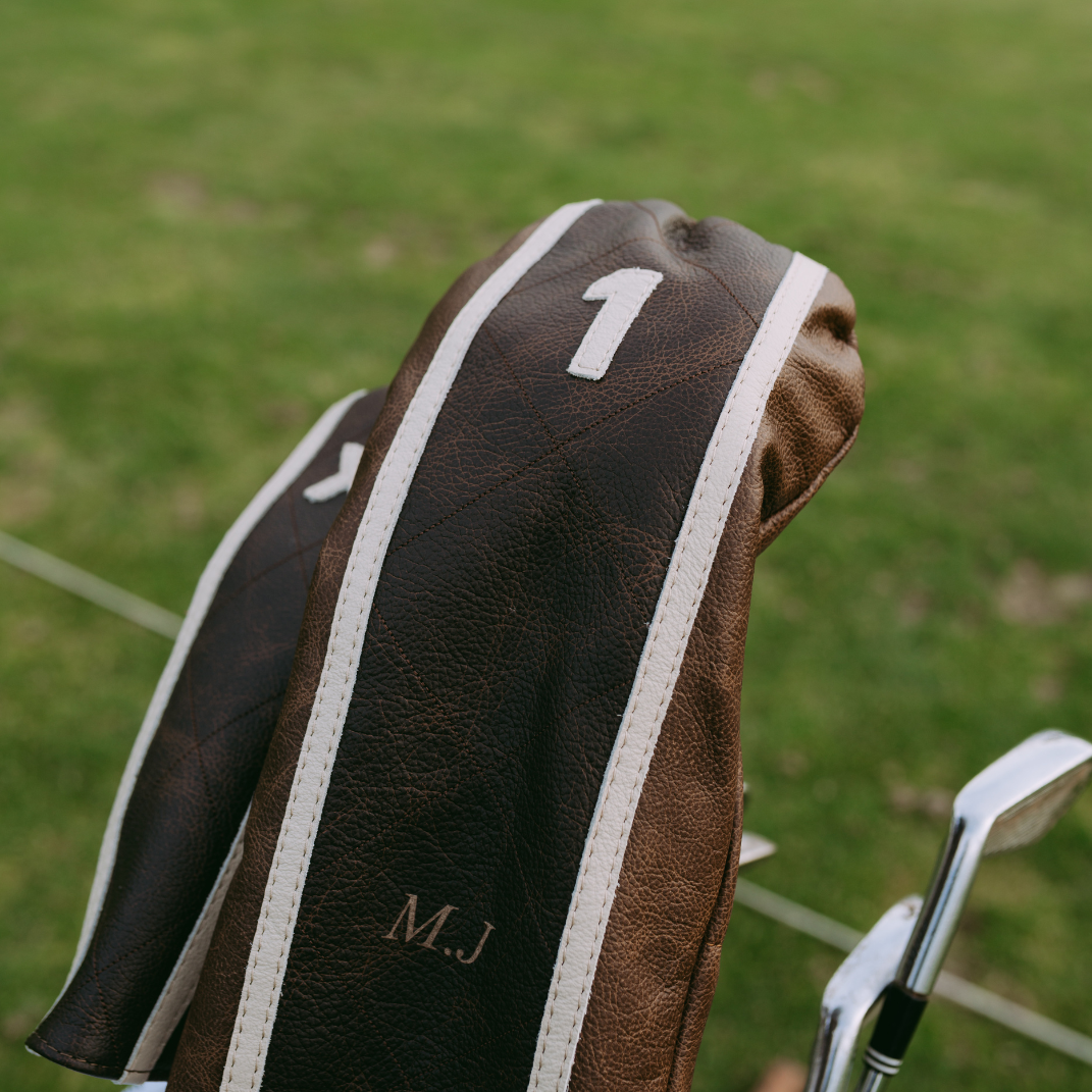 Brown and Cream Headcover