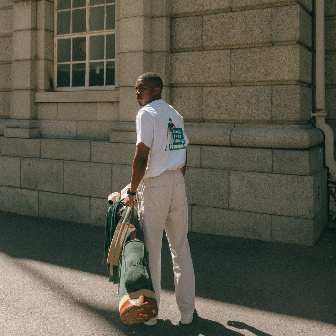 Sorry, I Was Golfing - White T-shirt
