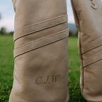Cream and Suede Stripes Headcover