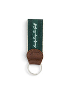 Woven Key Ring in green #color_Green