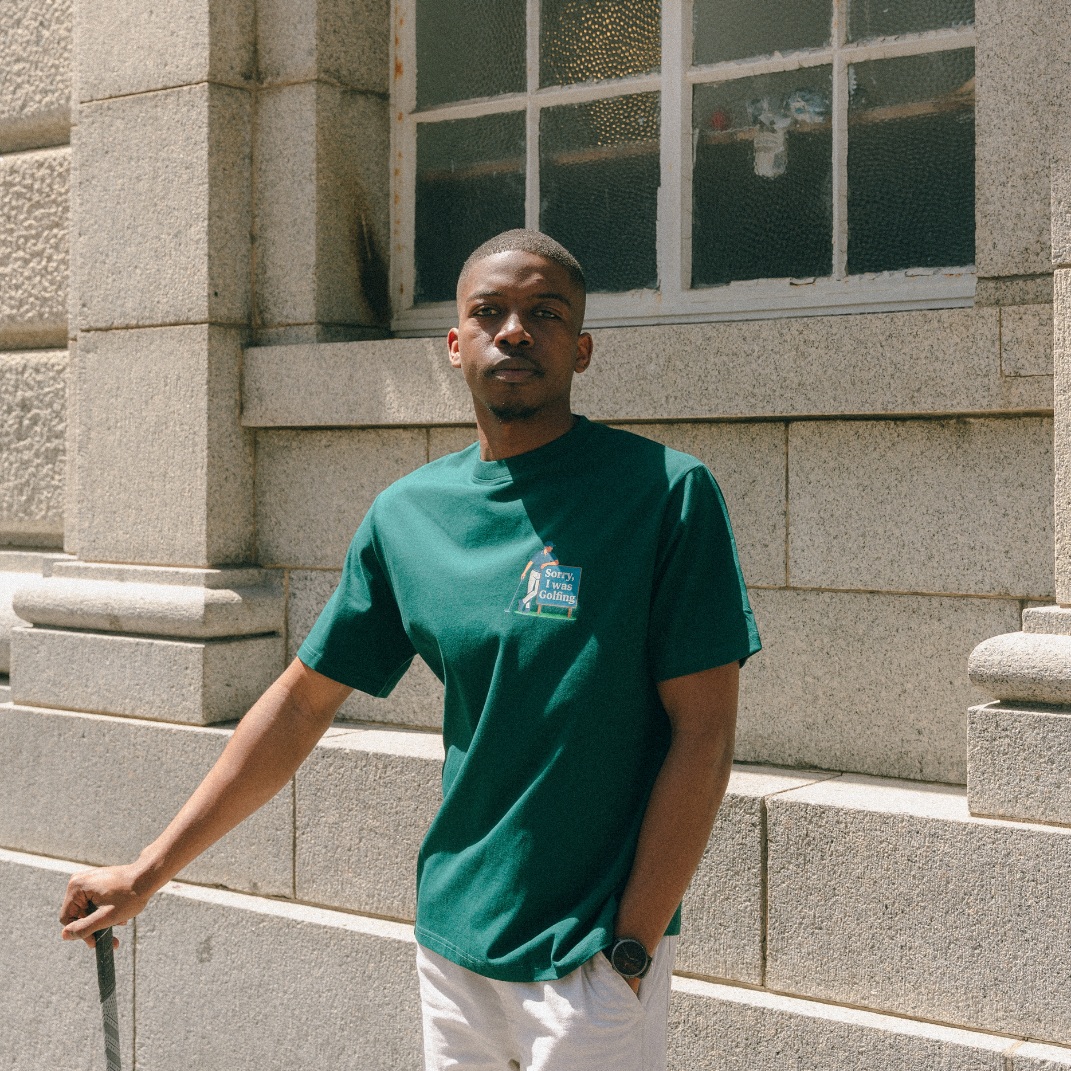 Sorry, I Was Golfing - Green T-shirt