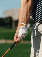 White & Tobacco glove, view 2
