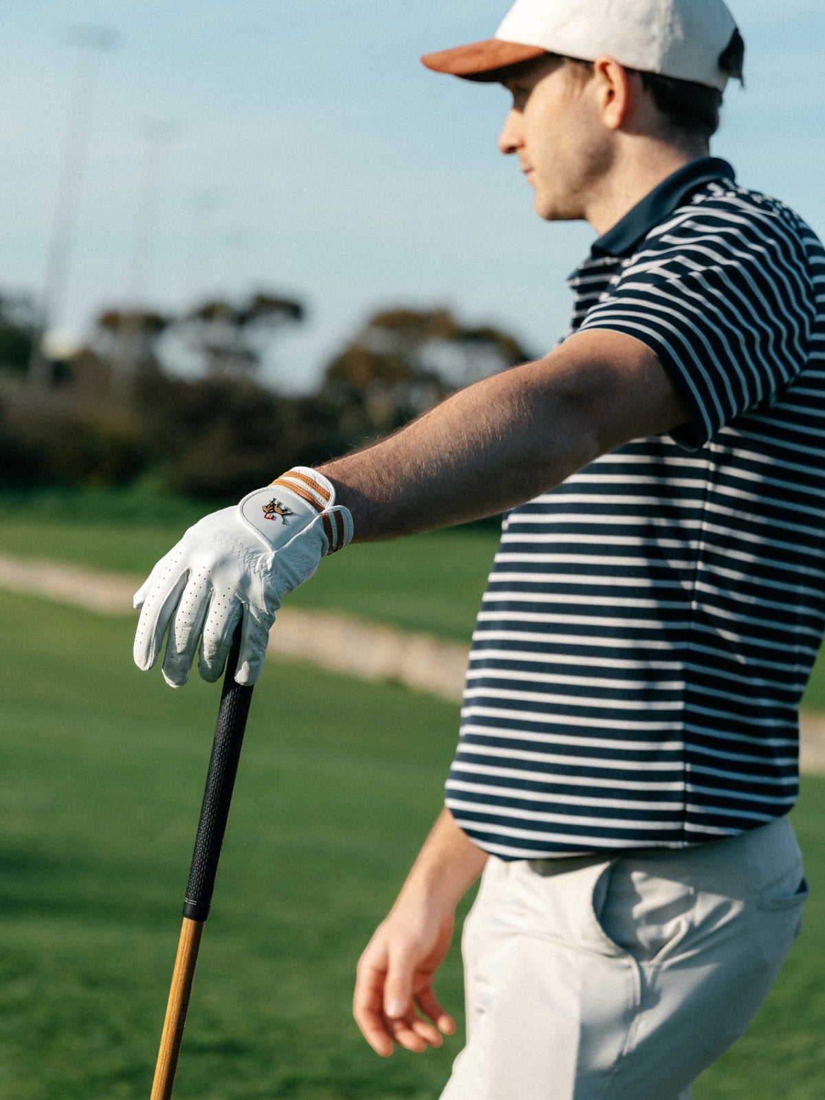 White & Tobacco glove, view 6