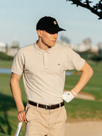 Woven Lion Adjustable cap in navy, view 4 #color_Navy