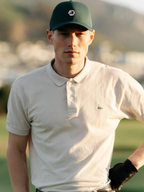 Woven Lion Adjustable cap in green, view 2 #color_Green