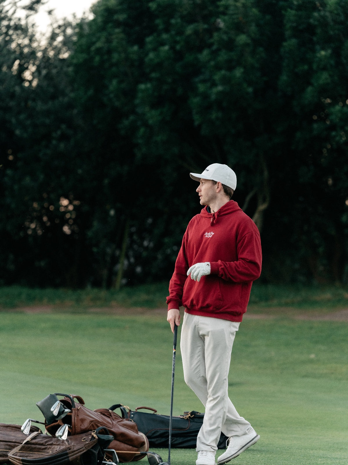 Burgundy Hoodie, view 2