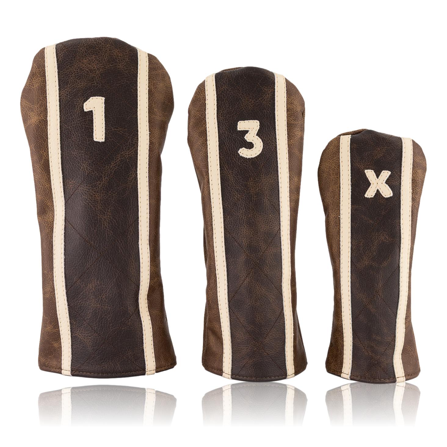 Brown and Cream Headcover