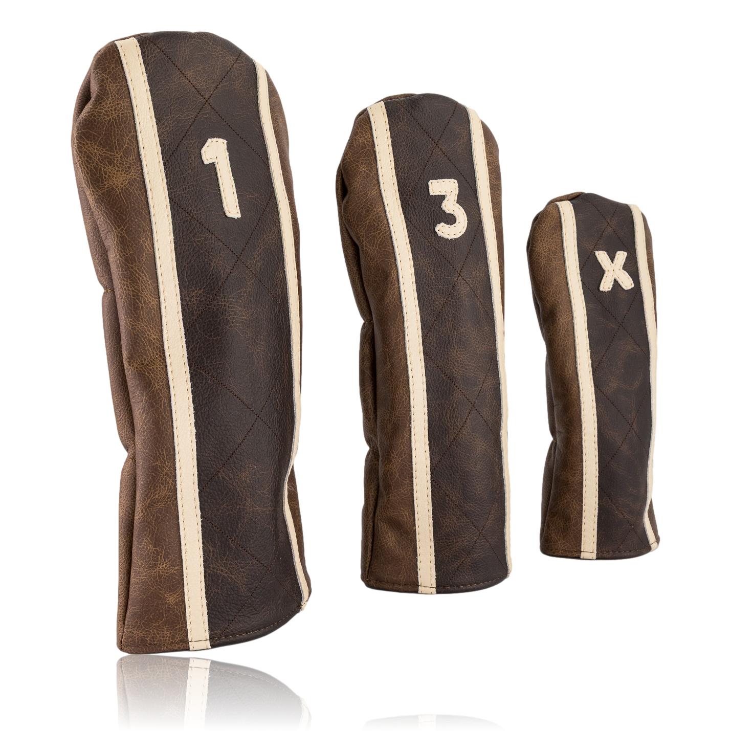 Brown and Cream Headcover