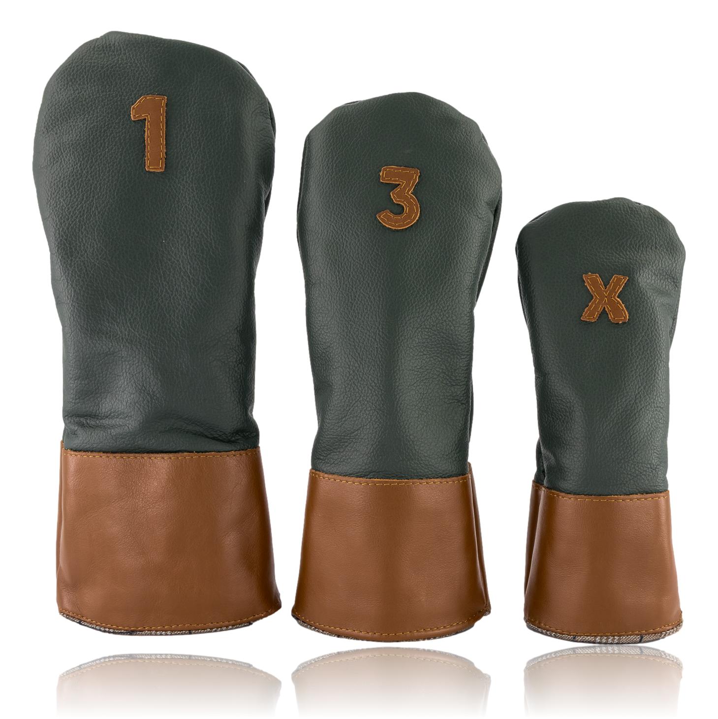Green and Tan Headcover
