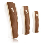 Tan and White Headcover