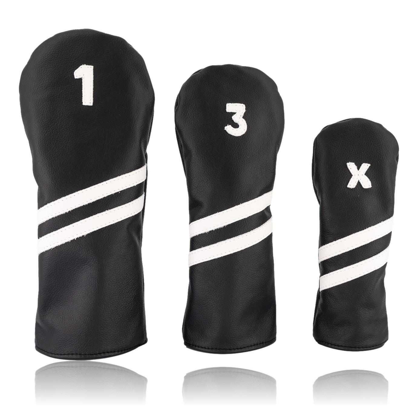 Black and White Striped Headcover