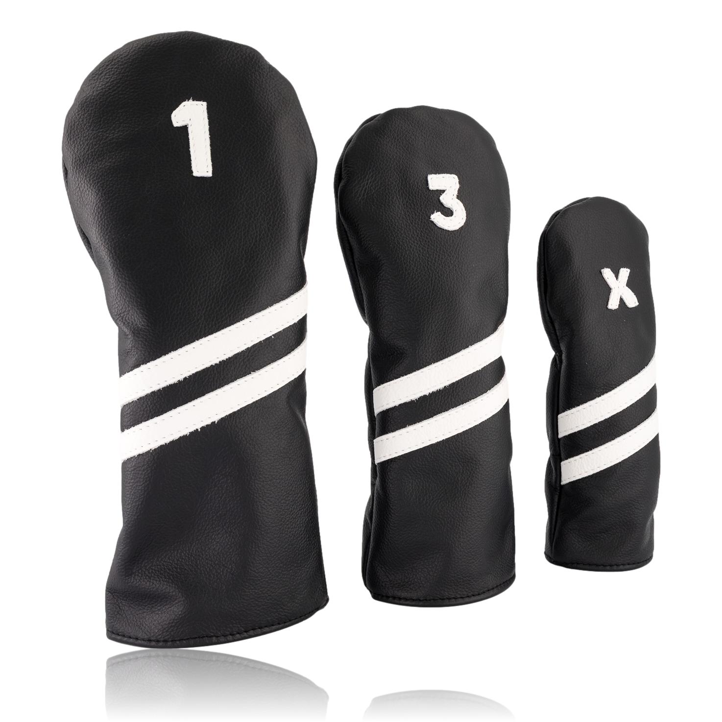 Black and White Striped Headcover