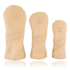 Cream and Suede Stripes Headcover