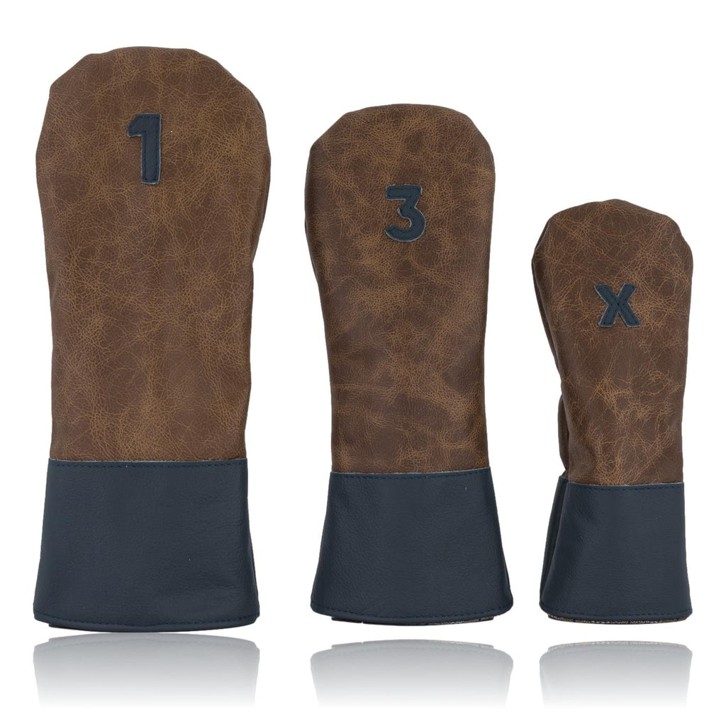 Navy and Tan Headcover