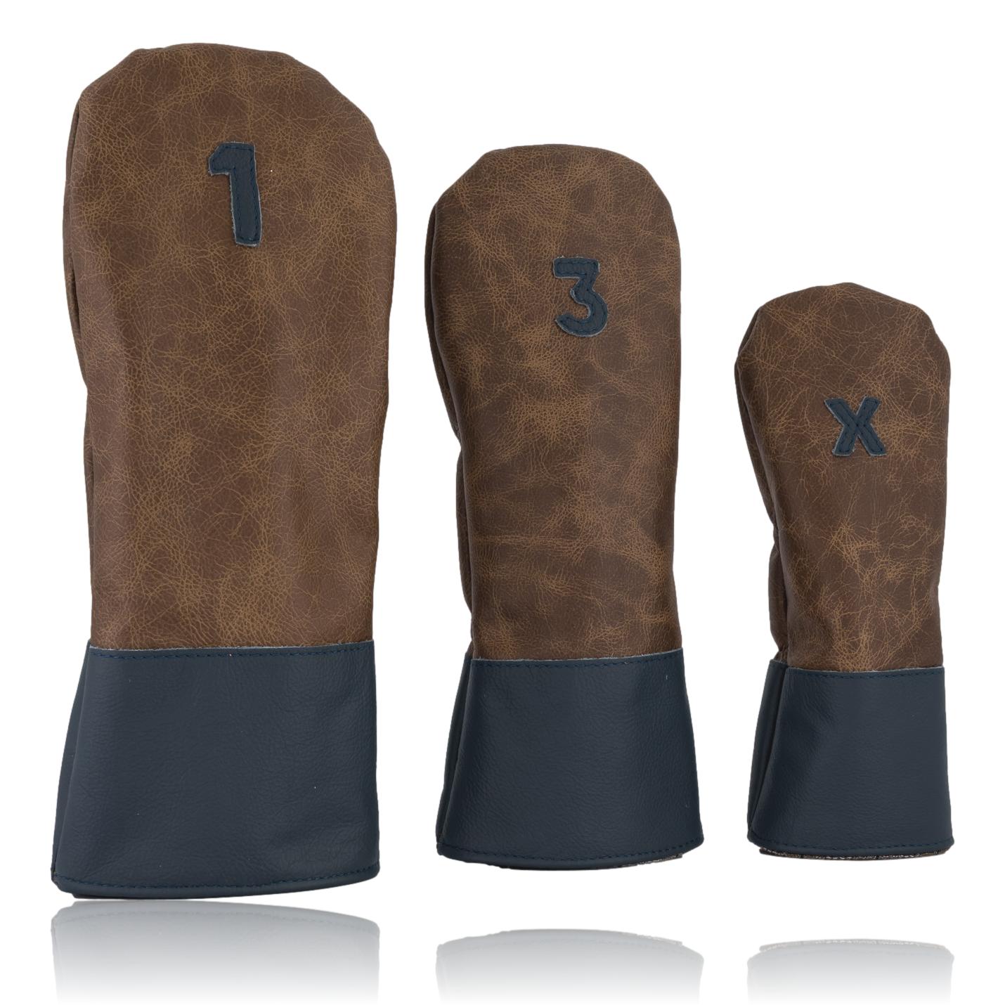 Navy and Tan Headcover