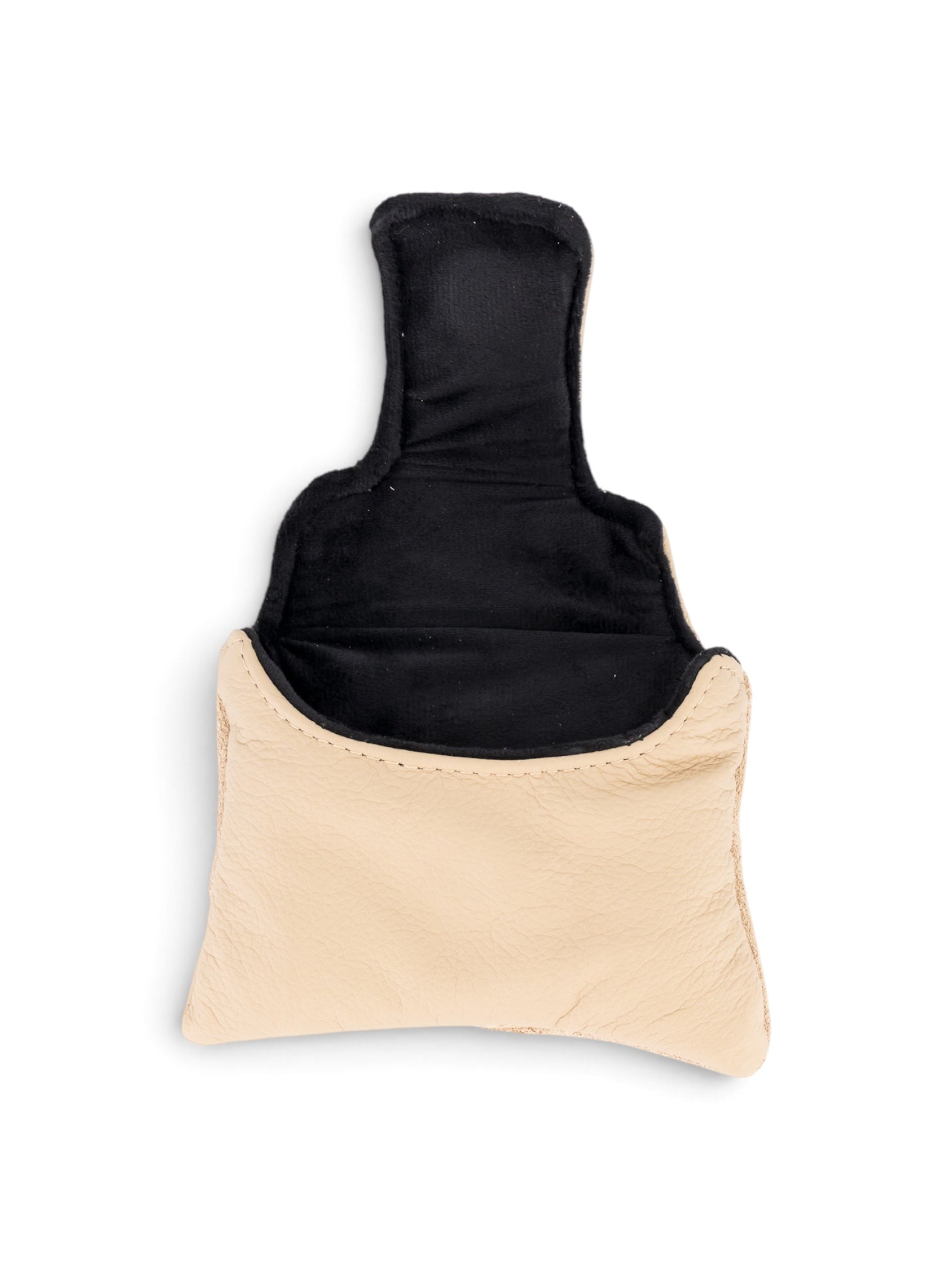 Mallet Putter Cover in cream & suede #color_Cream & Suede