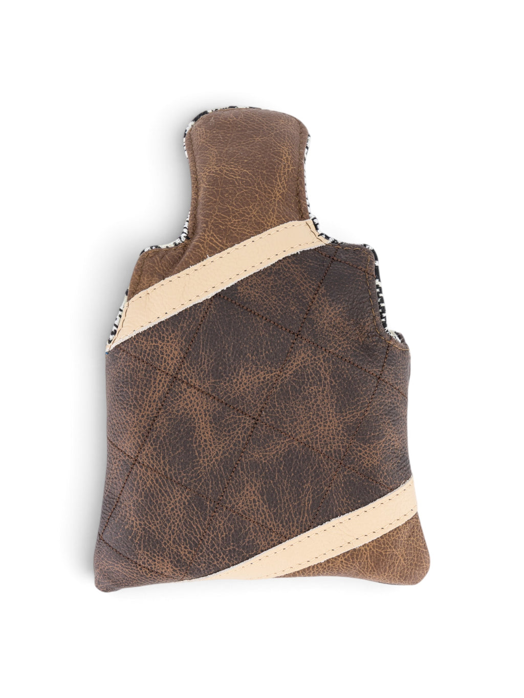 Mallet Putter Cover, view 4 #color_Two Tone Brown with Stripes