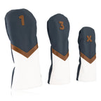 Navy, Brown & White Headcover