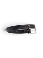 Crocodile Belt in black #color_Black