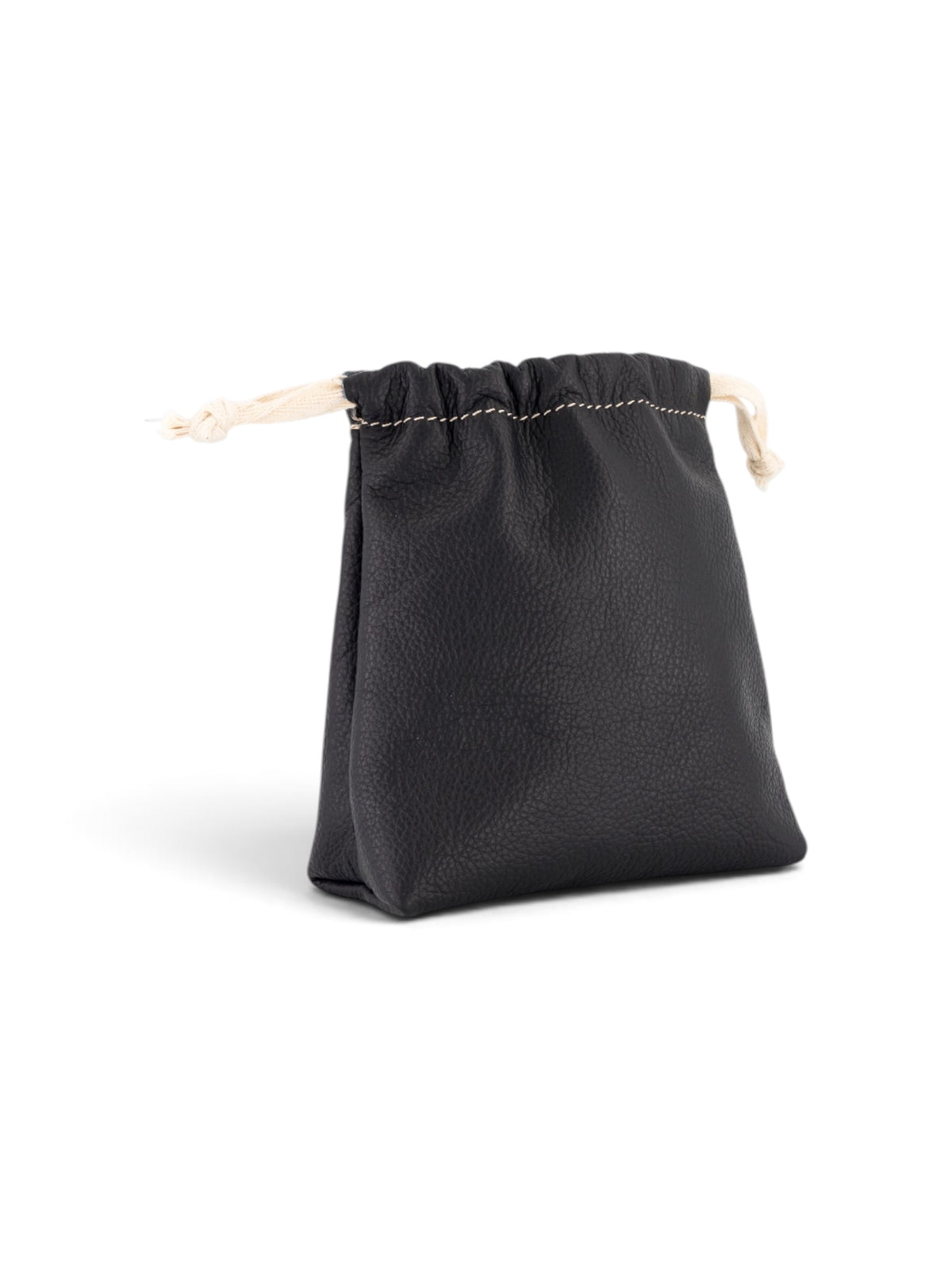 Drawstring Pouch in black #color_Black