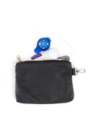 Leather Clip on Pouch in black, view 3 #color_Black