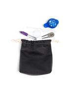 Drawstring Pouch in black, view 2 #color_Black