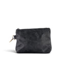 Leather Clip on Pouch in black #color_Black
