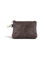 Leather Clip on Pouch in two tone brown, view 2 #color_Two Tone Brown