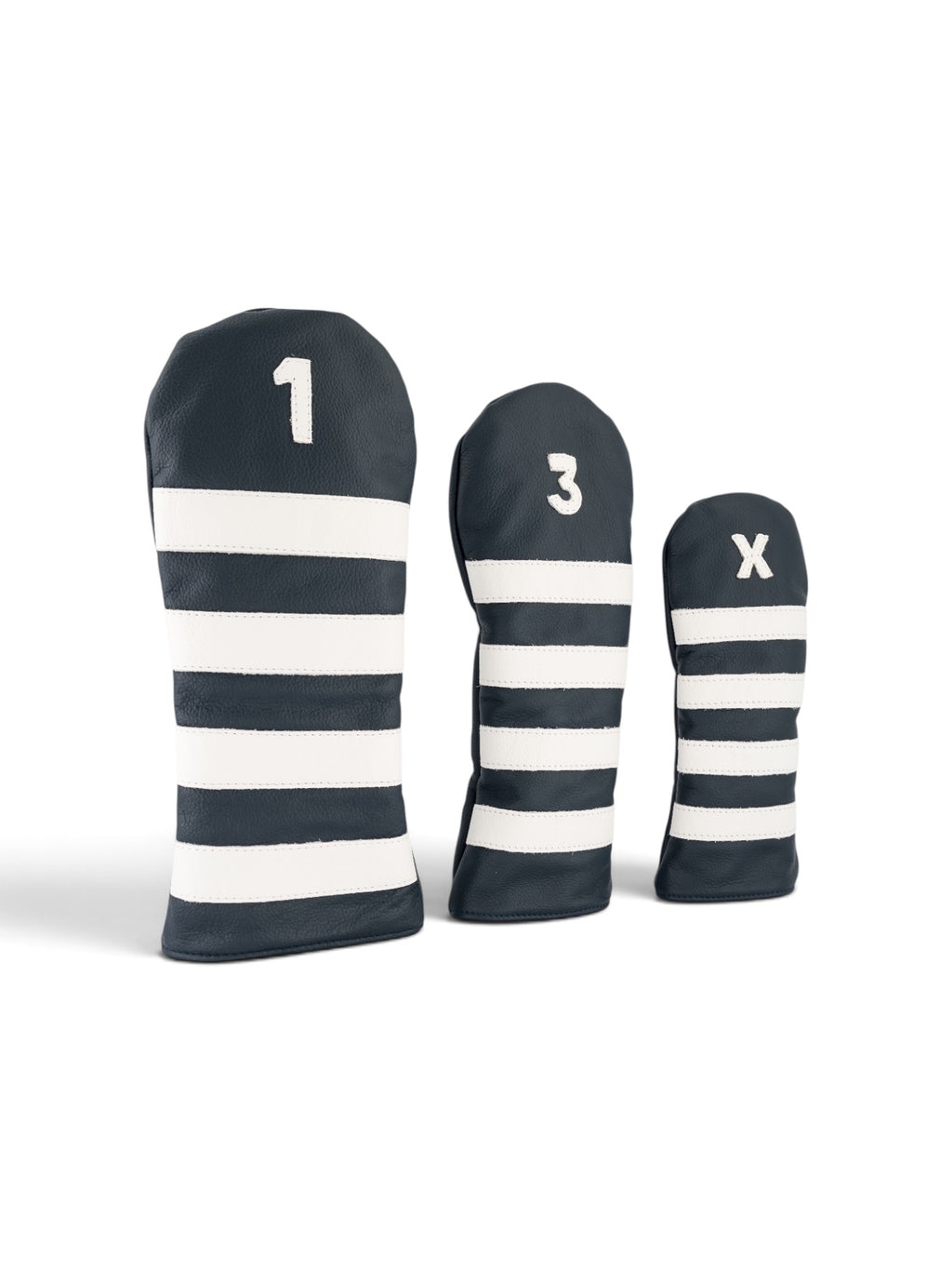 Striped headcover in navy #color_Navy