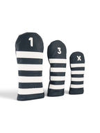 Striped headcover in navy #color_Navy
