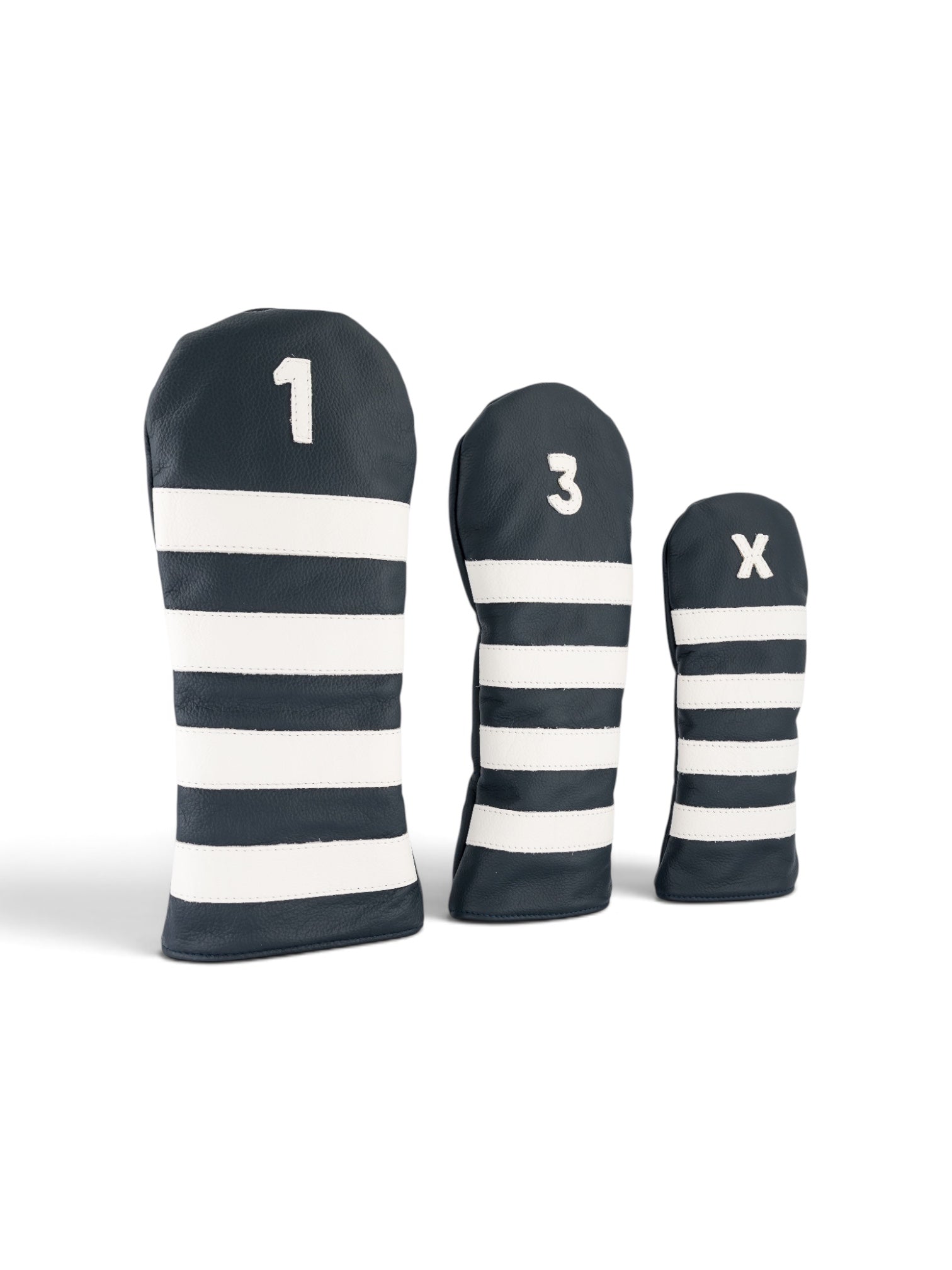 Striped headcover in navy #color_Navy