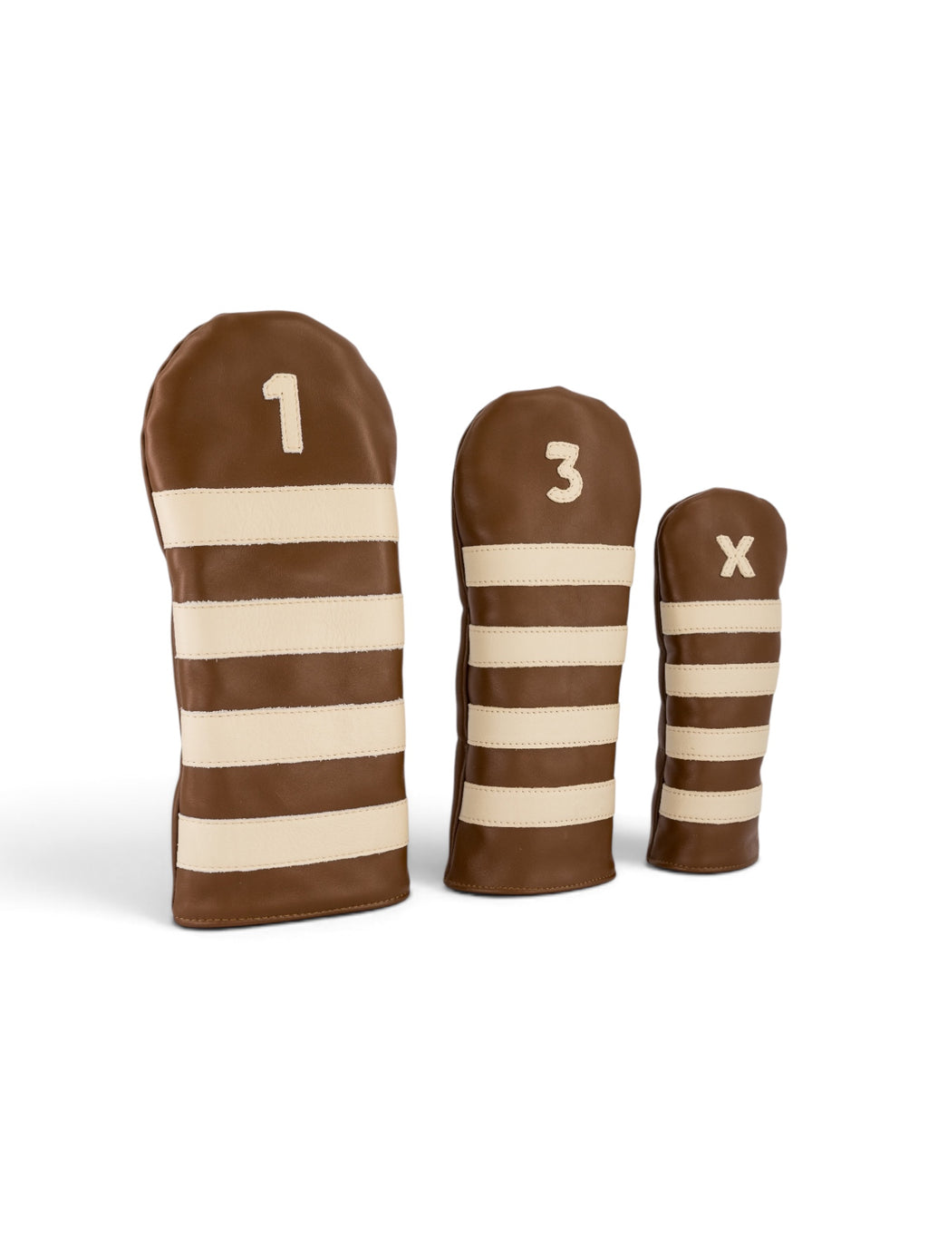 Striped headcover in tan #color_Tan