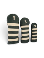 Striped headcover in green #color_Green