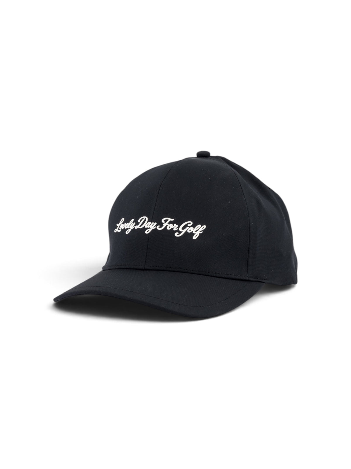 Script - Fitted cap in black, view 2 #color_Black