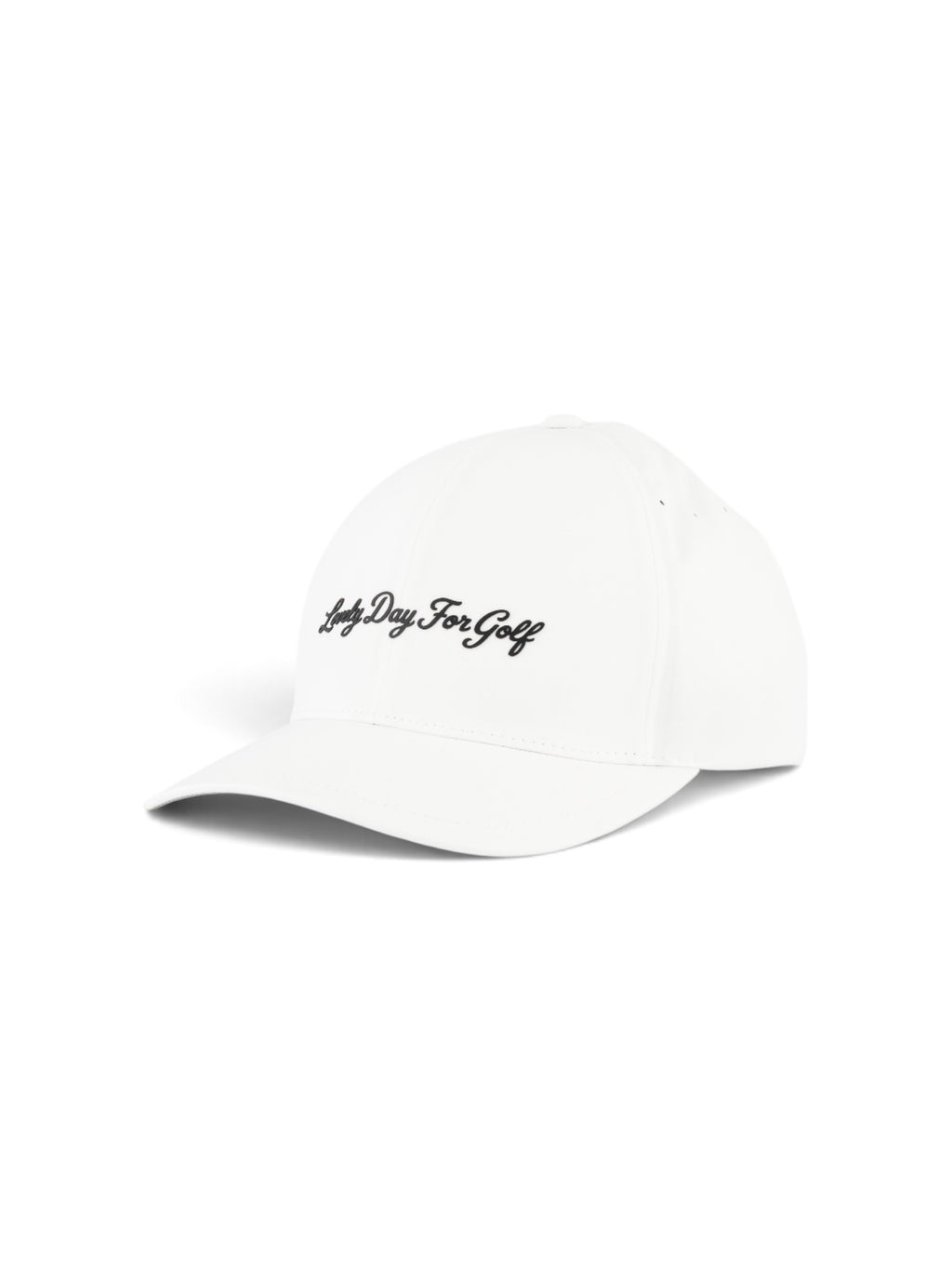 Script - Fitted cap in white, view 3 #color_White