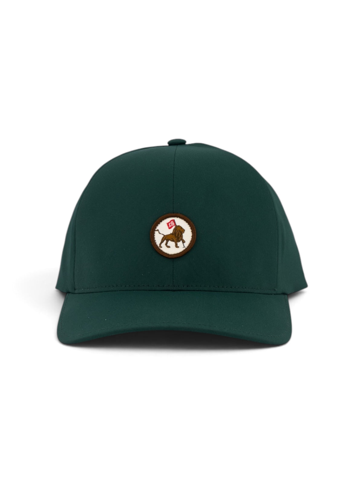 Woven Lion Adjustable cap in green #color_Green