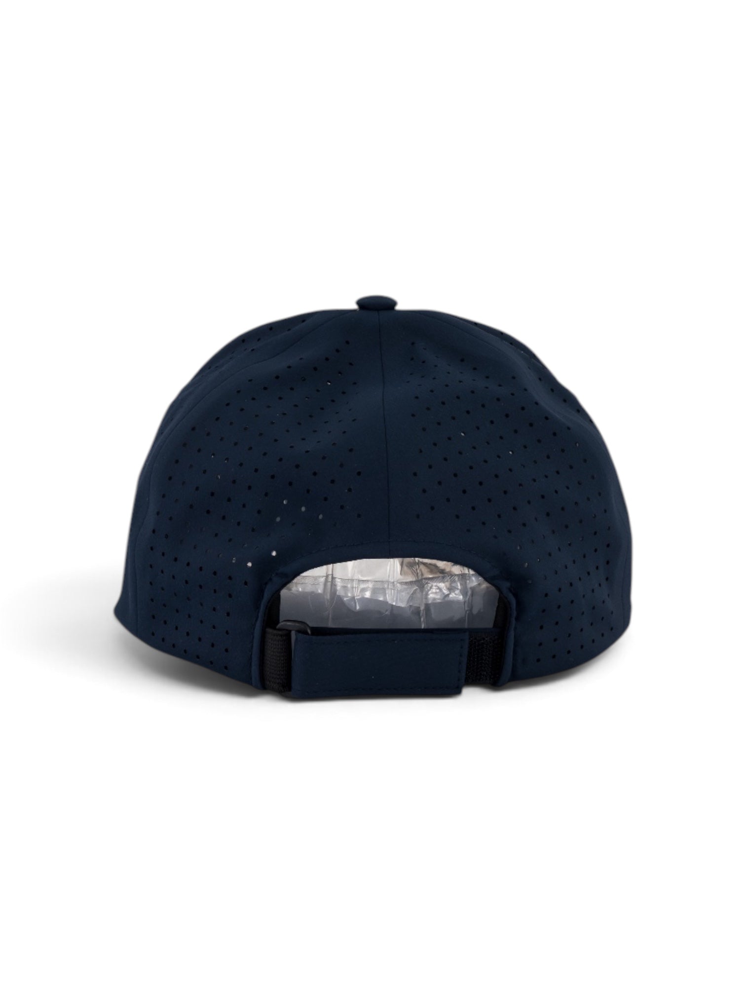 Woven Adjustable cap in navy, view 2 #color_Navy