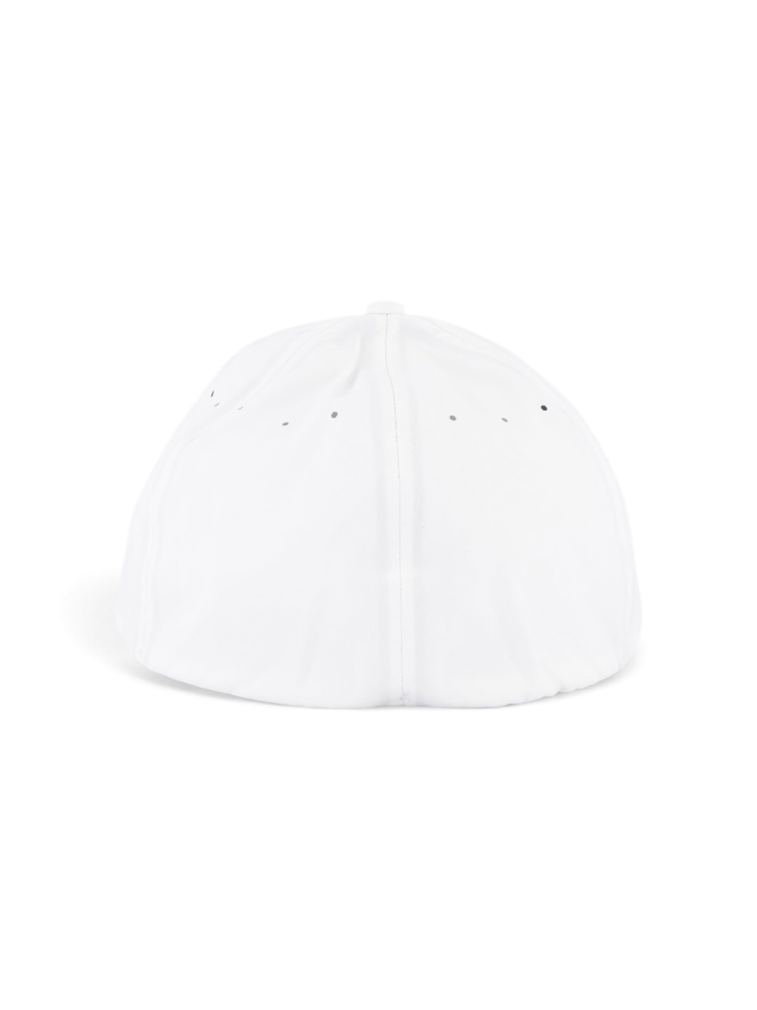 Woven Fitted cap in white, view 4 #color_White