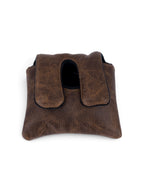 Centre shafted Mallet Putter putter cover in brown #color_Brown