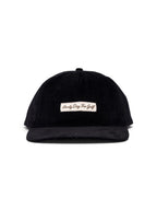 Corduroy Black Script cap