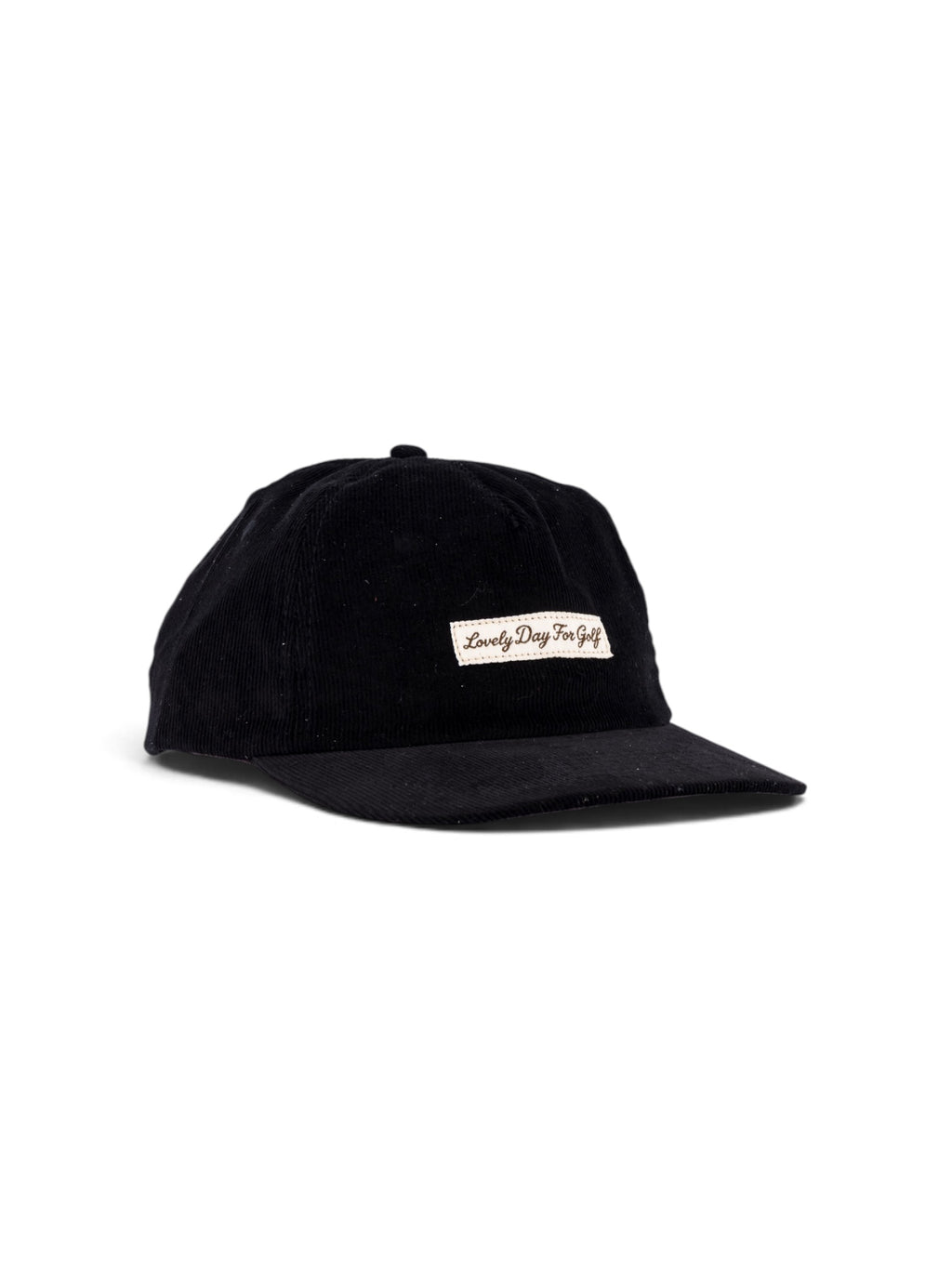 Corduroy Black Script cap, view 2