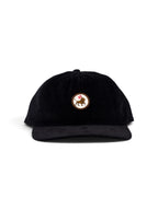 Corduroy Black Logo cap