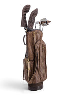 Brown, Chocolate Trim Leather Sunday Bag