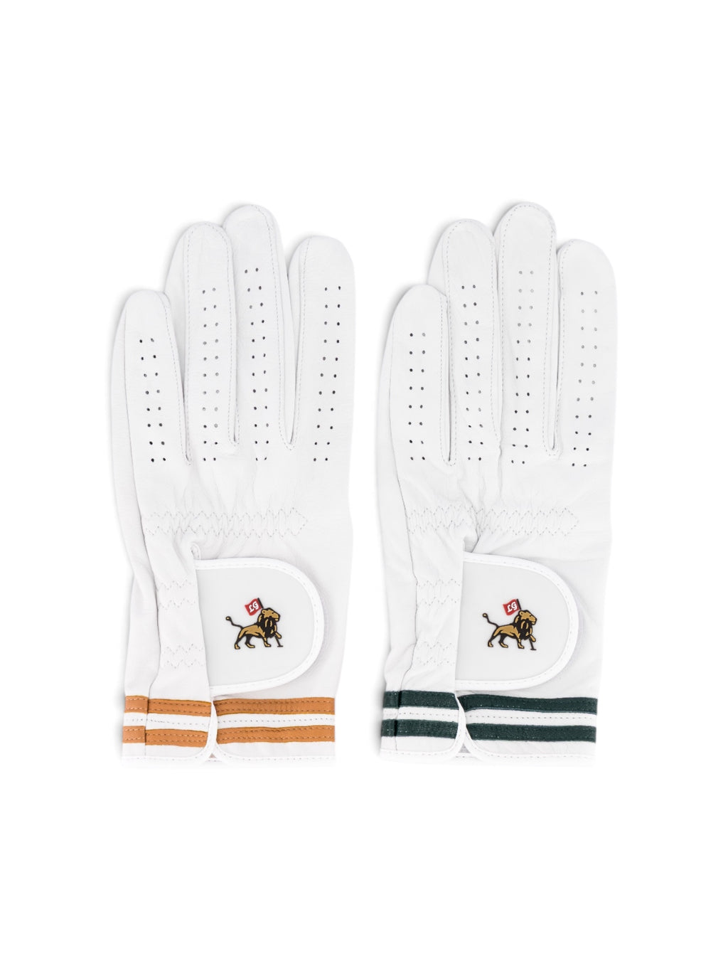 White & Heritage Green glove, view 3