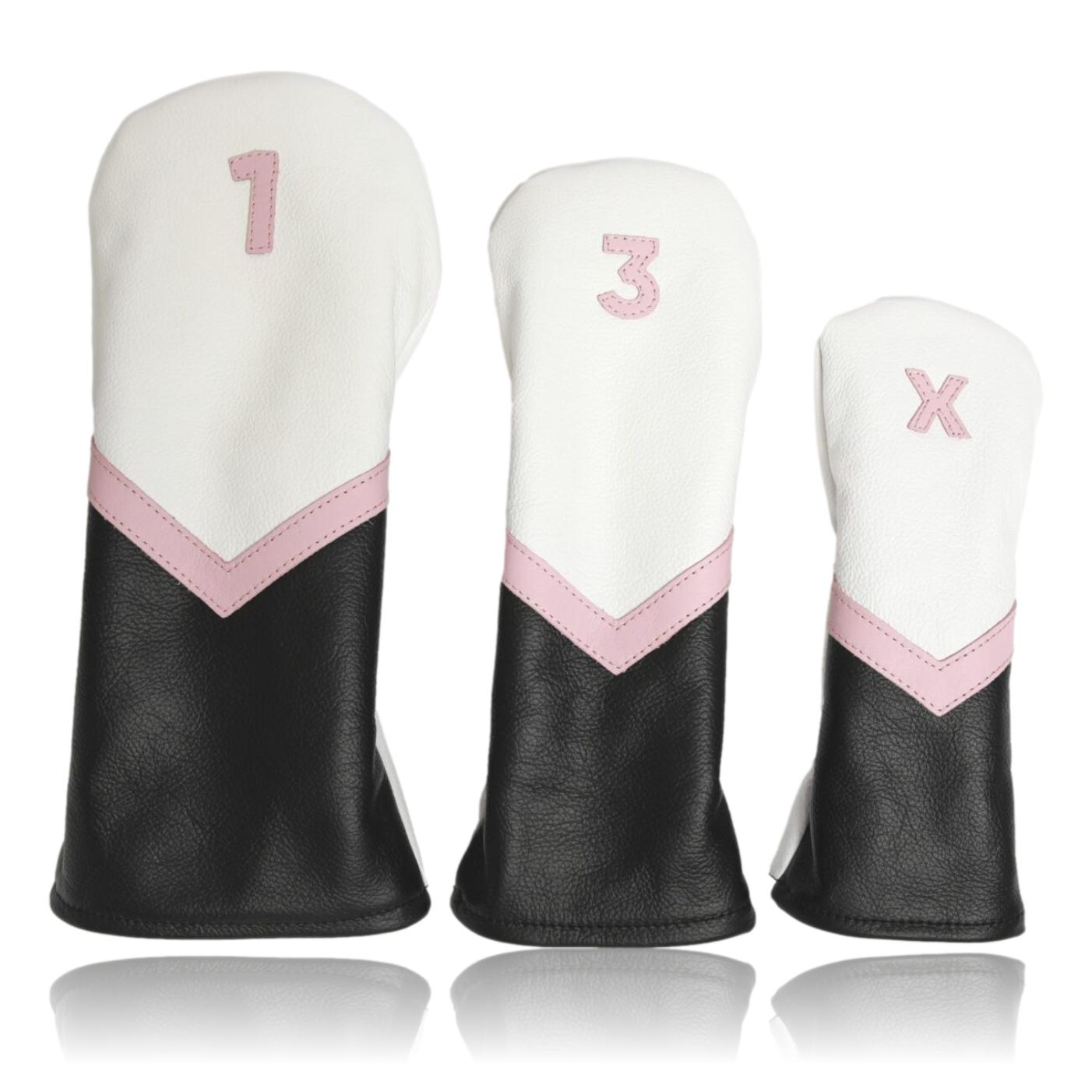 Pink, Black and White Headcover