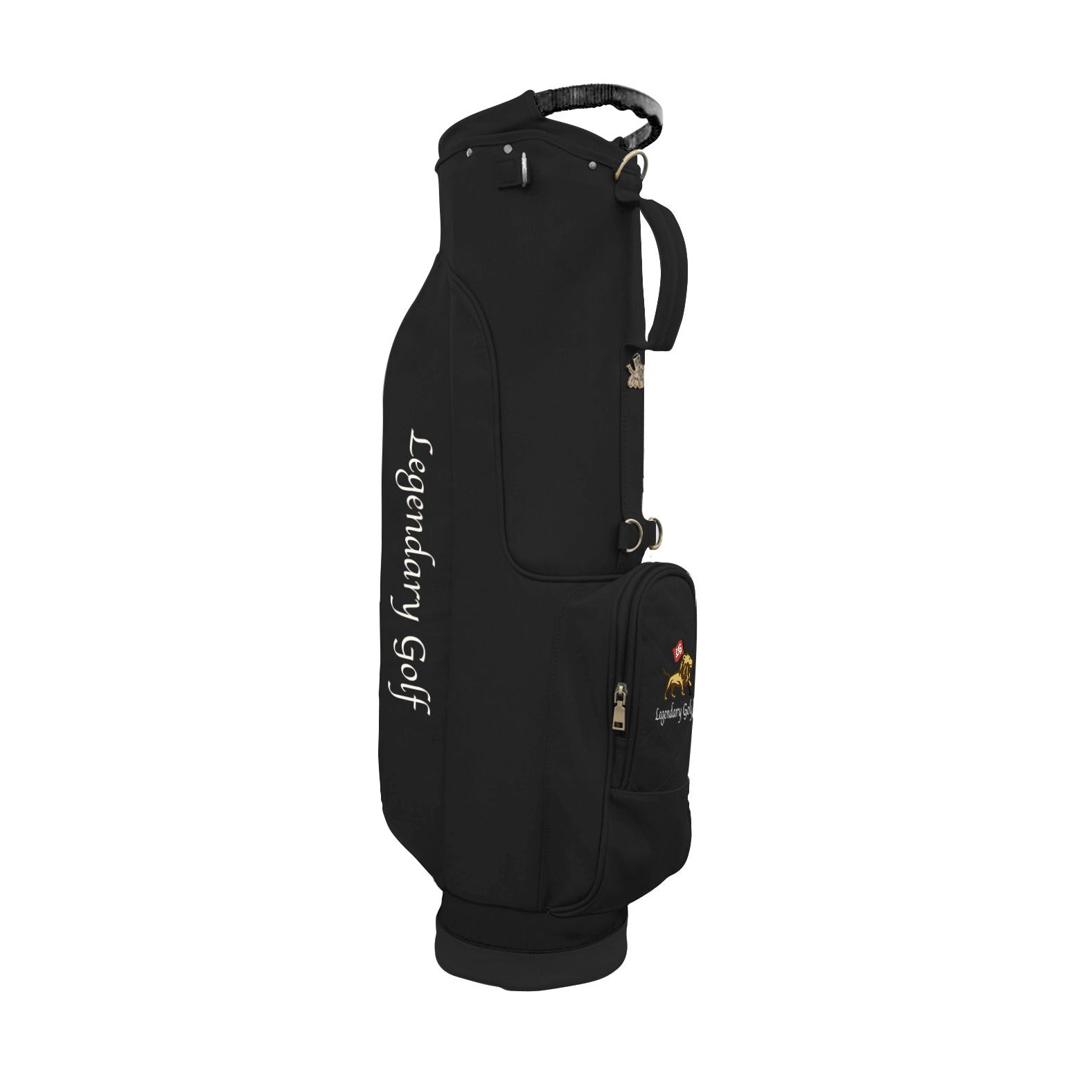 Legendary Golf custom leather golf bag in black leather