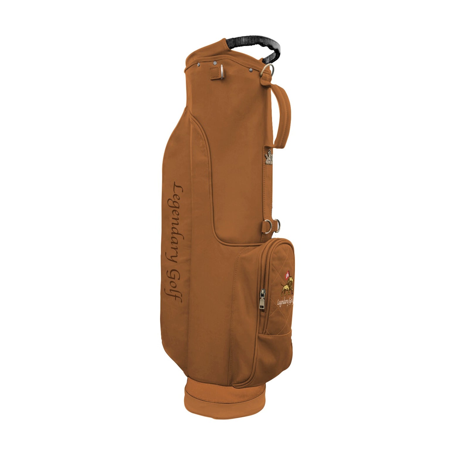 Legendary Golf custom leather golf bag in light tan