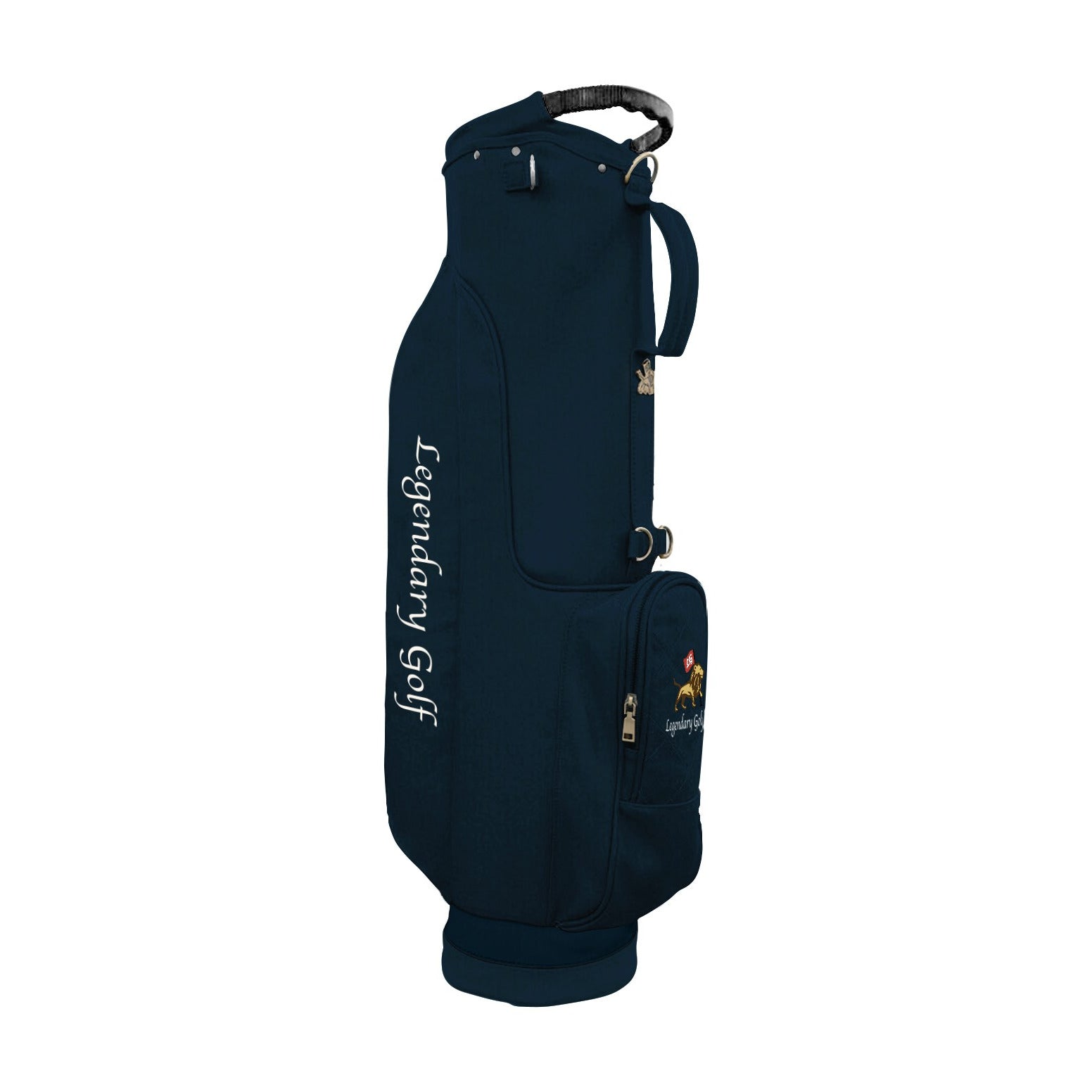 Legendary Golf custom leather golf bag in navy leather