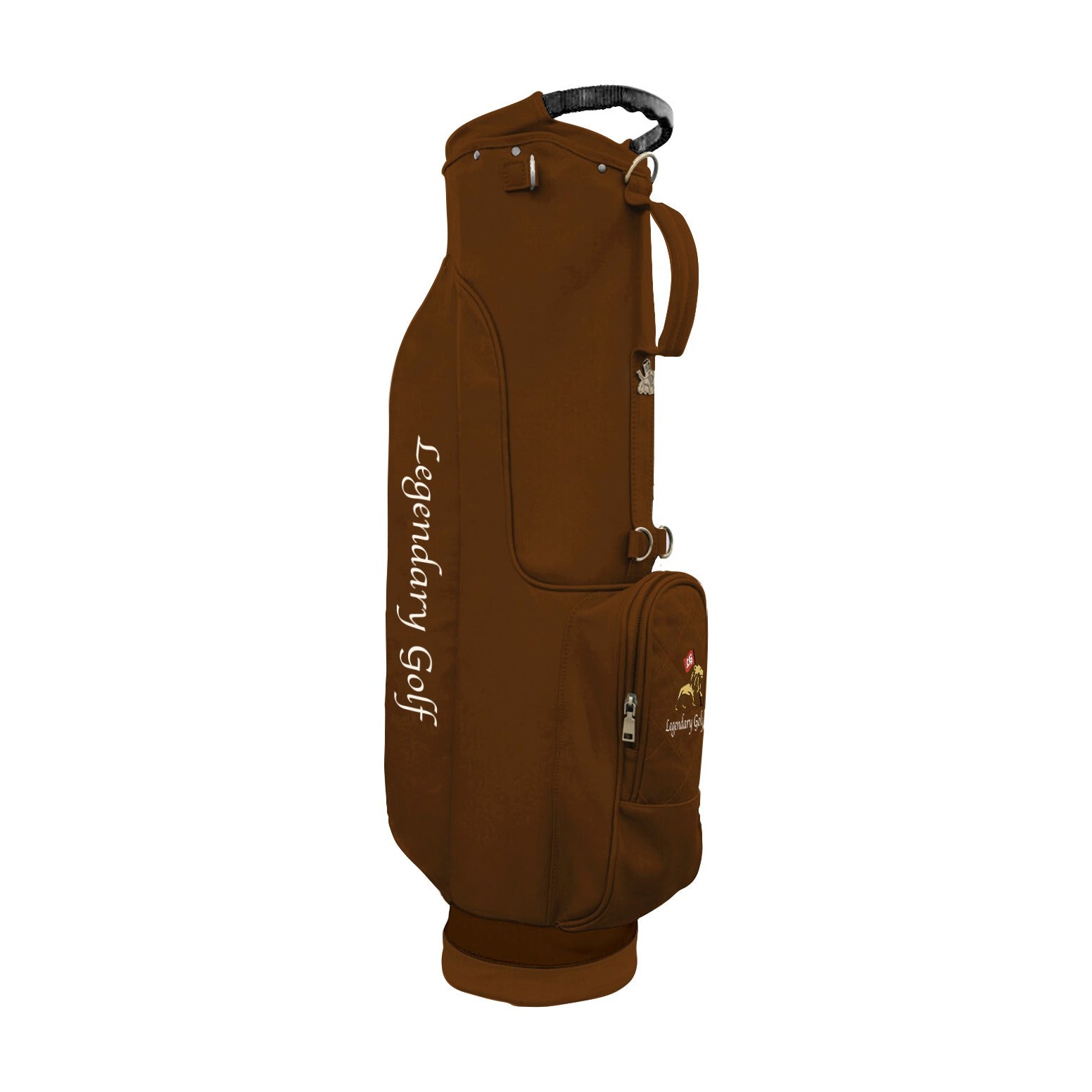 Legendary Golf custom leather golf bag in two-tone brown